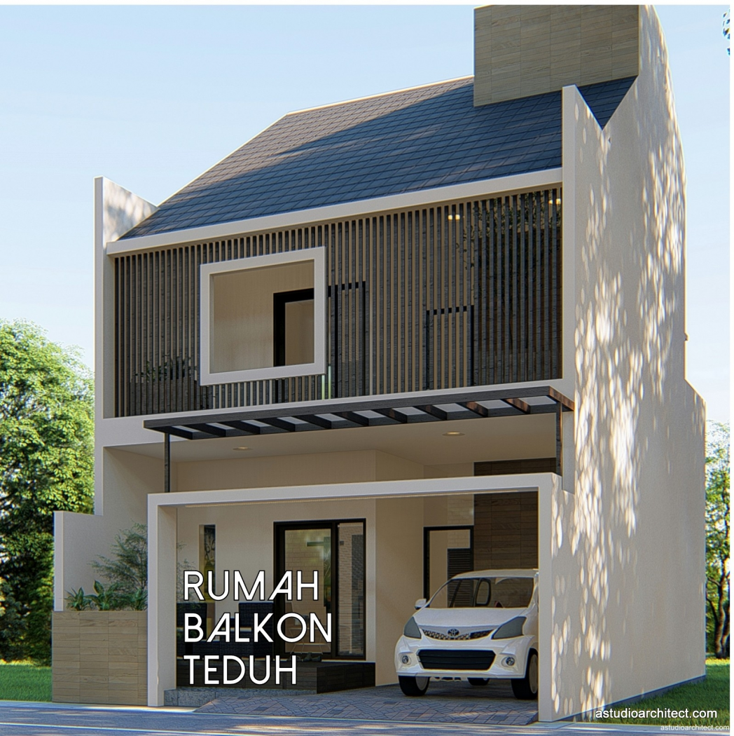 Jual Desain Rumah Detil Produk Desain Rumah Balkon Teduh 7x12m2